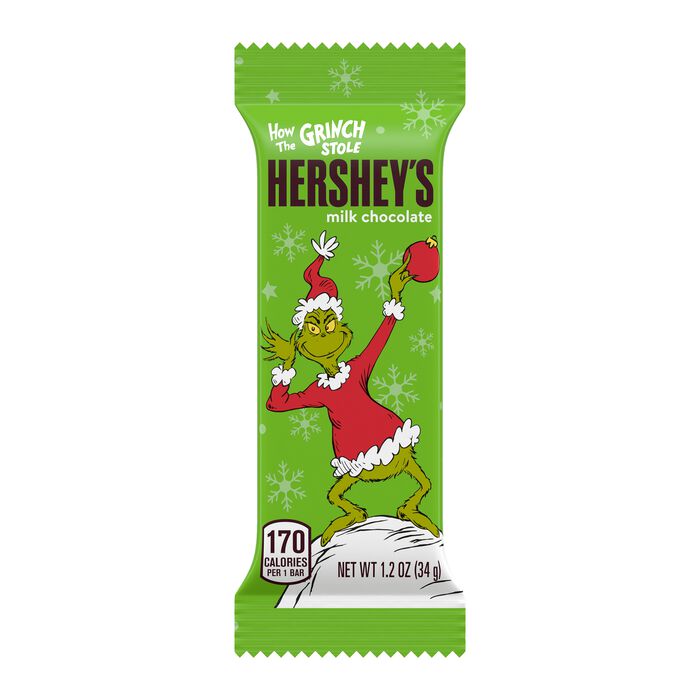 Hersheys Grinch Milk Chocolate Bar Individual