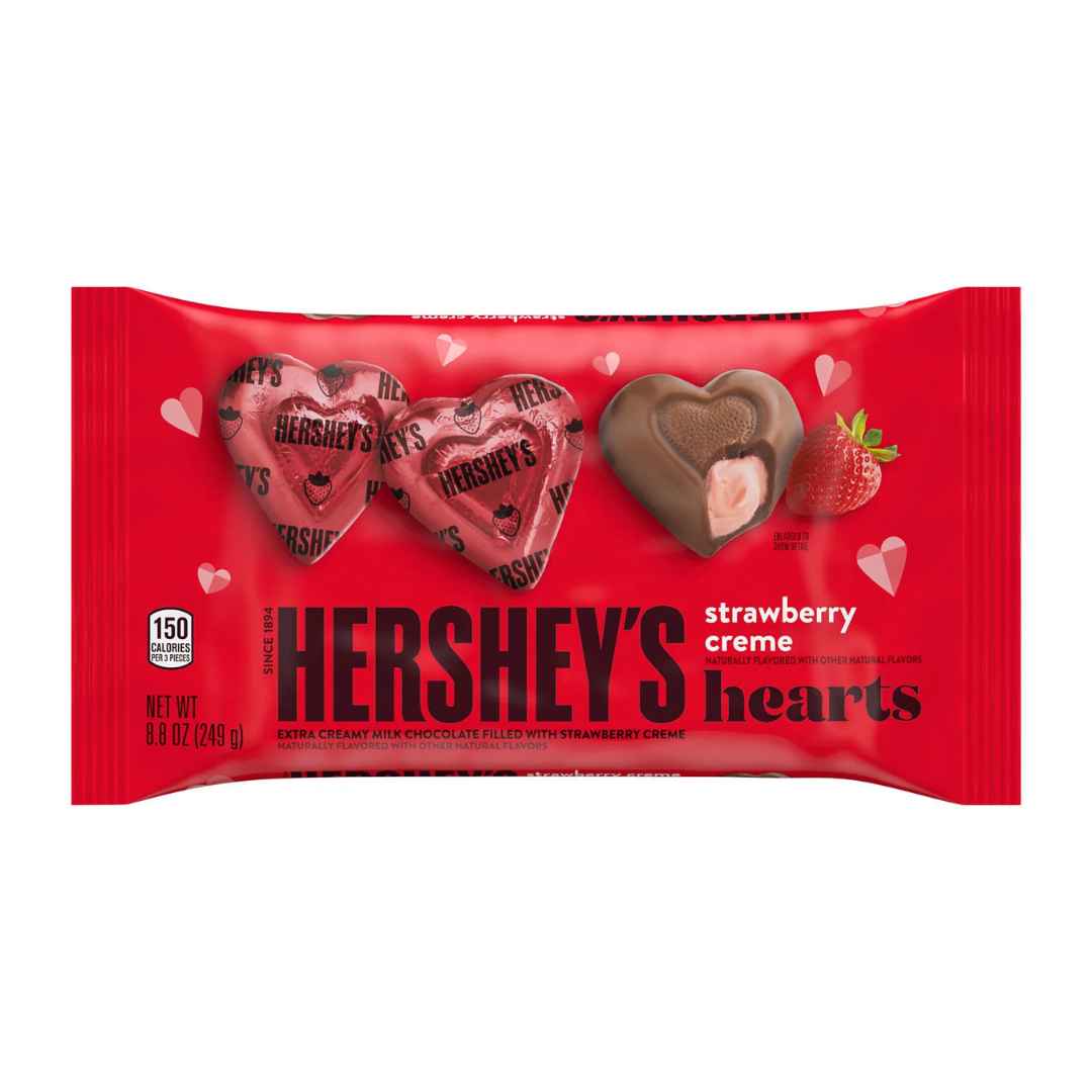 Hersheys Strawberry Creme Hearts Bolsa