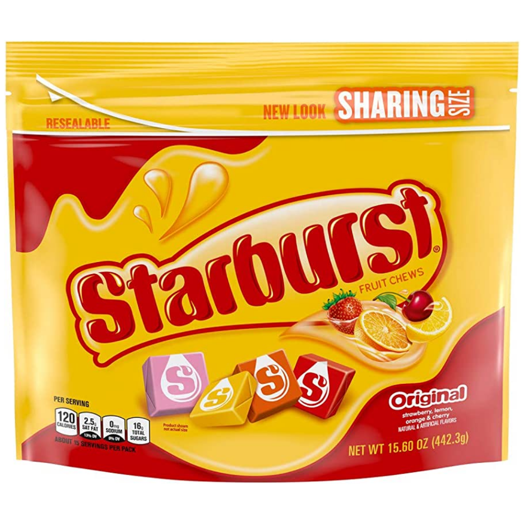 Starburst Original Sharing Size