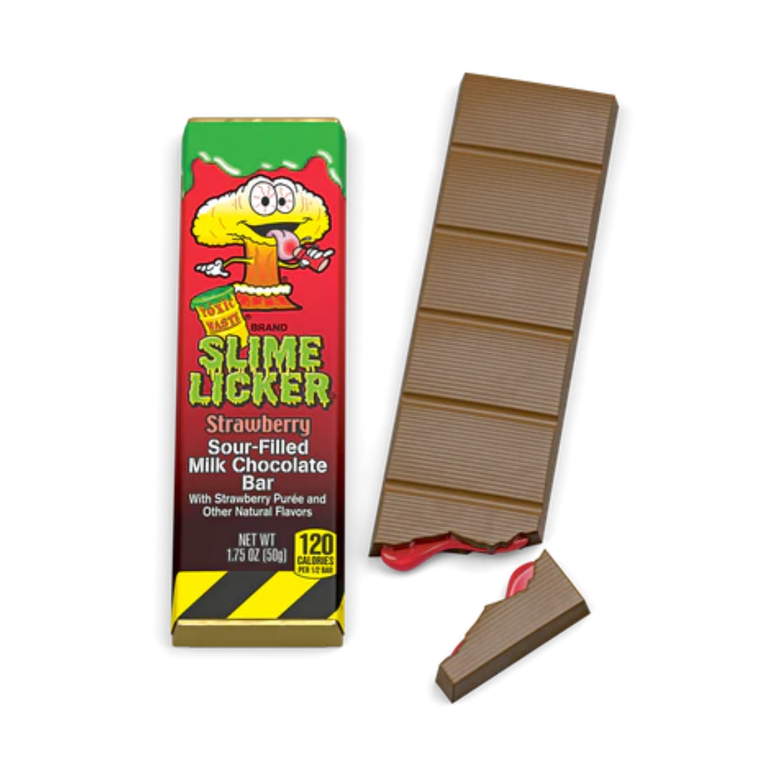 Slime Licker Milk Chocolate Bar Strawberry