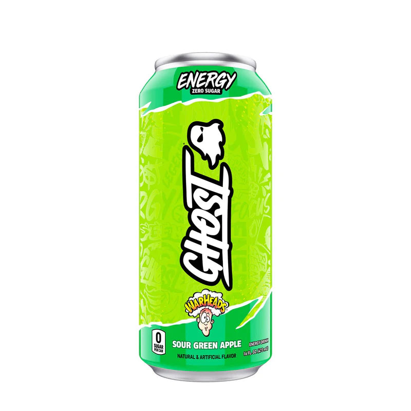 Ghost Warheads Sour Green Apple Zero Sugar Energy Drink