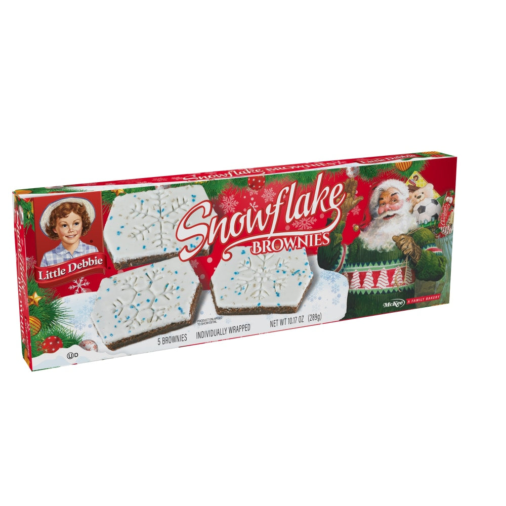 SnowFlake Brownies Little Debbie
