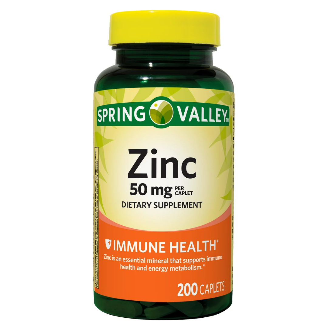 Spring Valley Zinc 50mg 200 Caplets