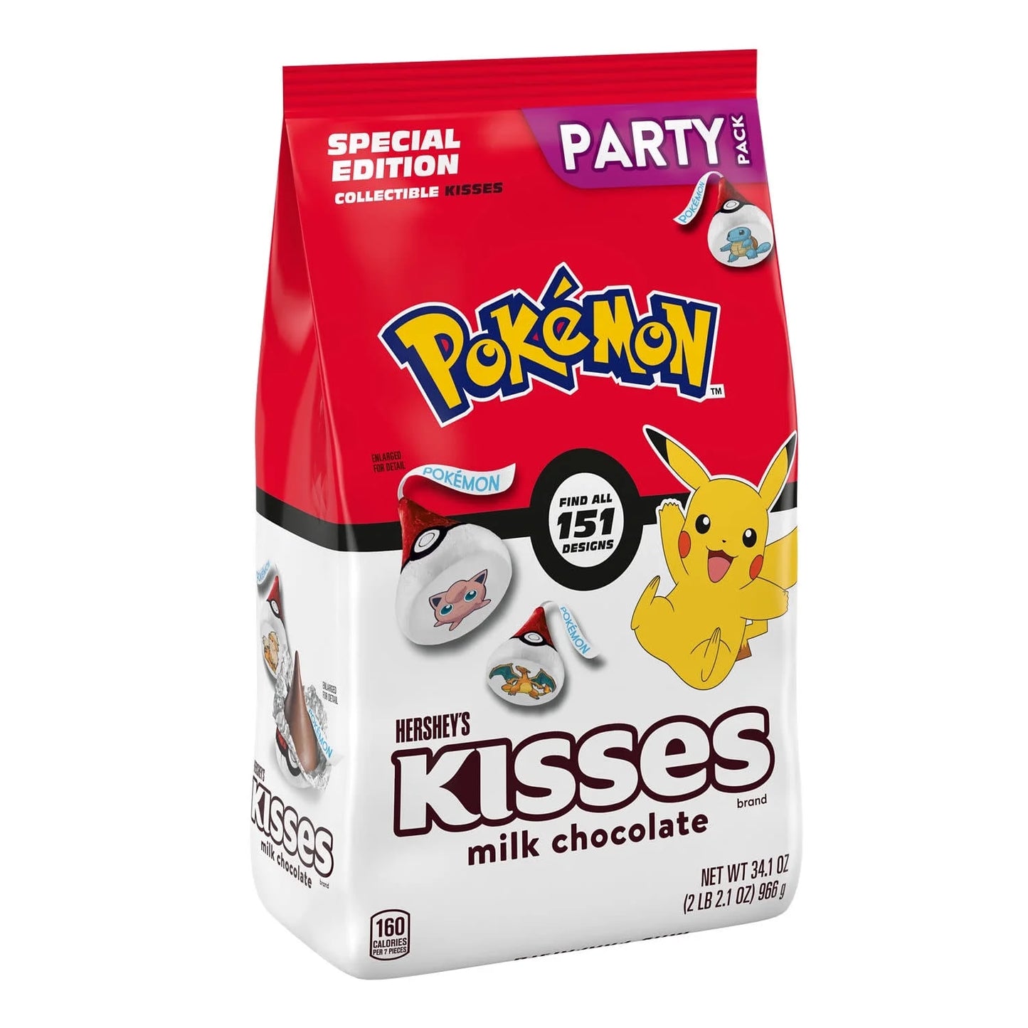 Pokemon Kisses Milk Chocolate Party Pack