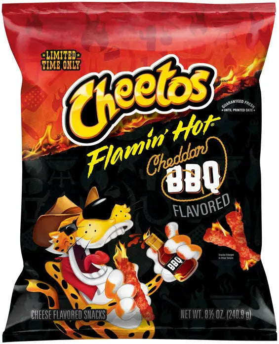 Cheetos Flamin Hot Cheddar Bbq