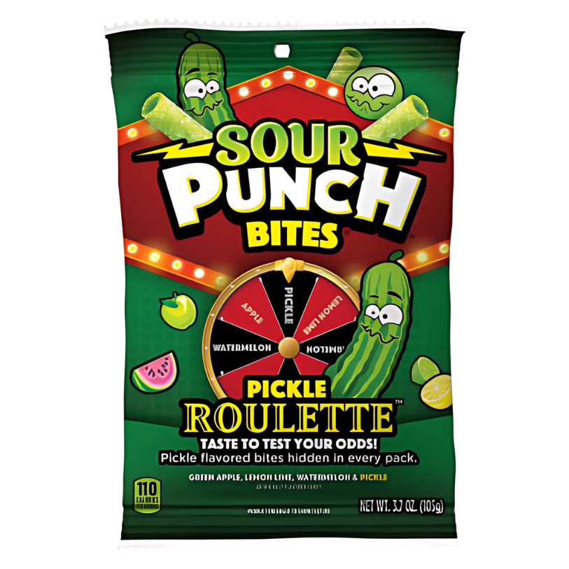 Sour Punch Bites Pickle Roulette