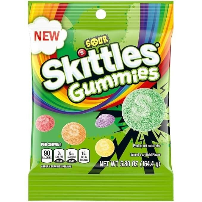 Skittles Sour Gummies Bolsa Chica