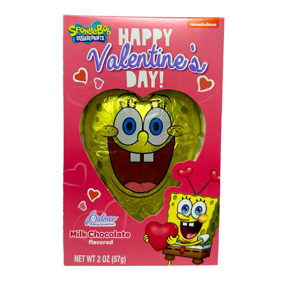 Chocolate Corazón Bob Esponja Valentines Day