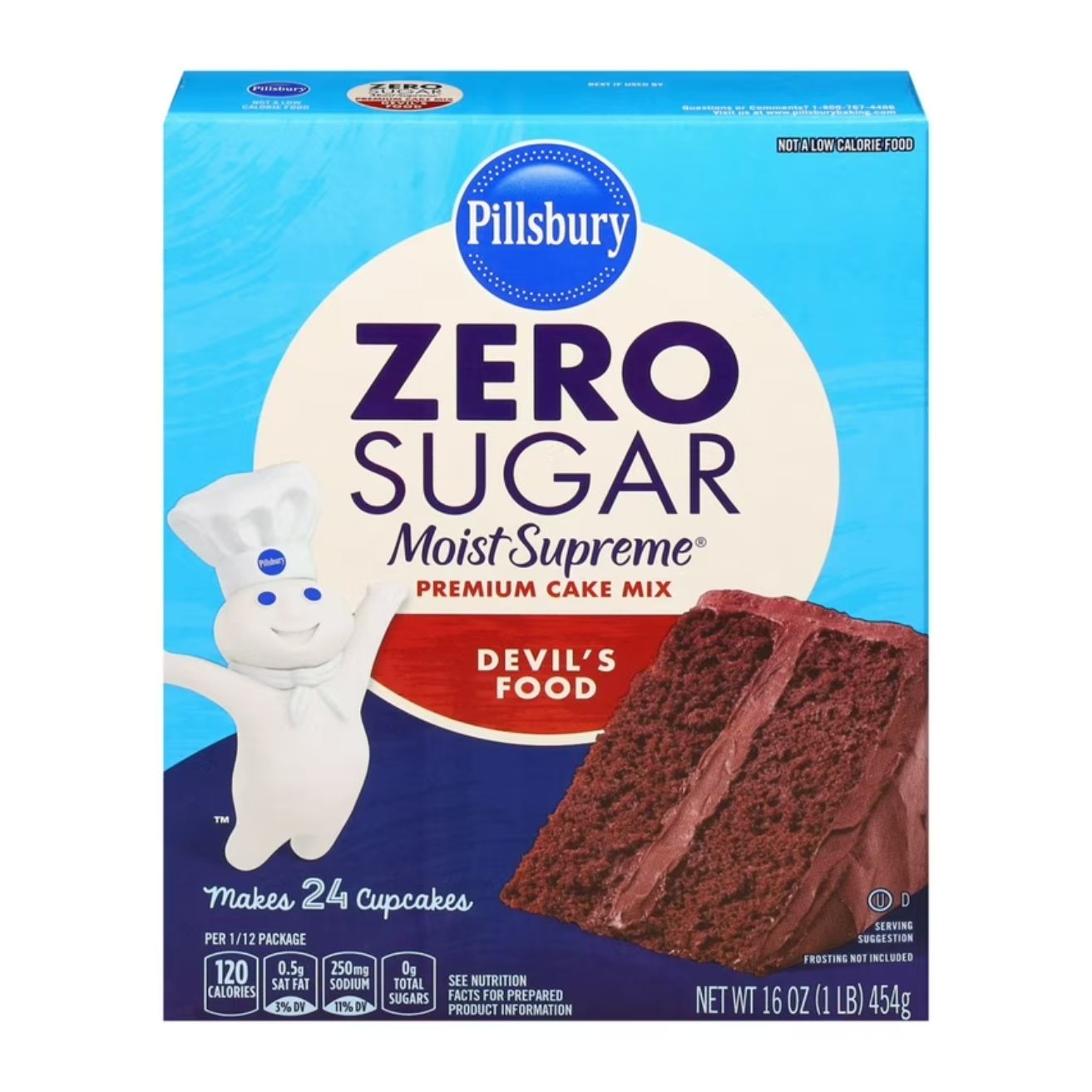 Pillsbury Zero Sugar Cake Mix Devil’s Food