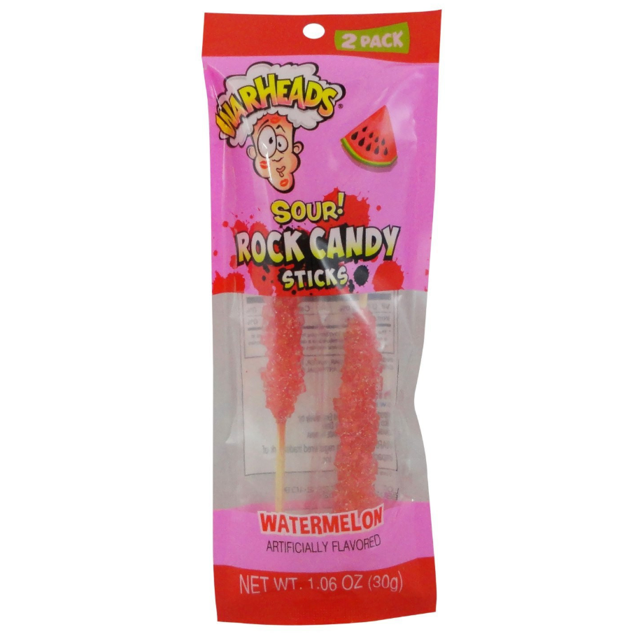 Warheads Sour Rock Candy Sticks Valentines
