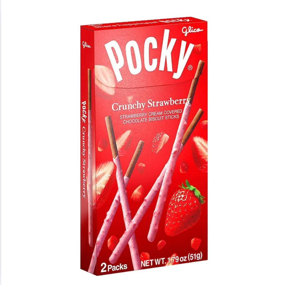 Pocky Crunchy Strawberry Caja Grande