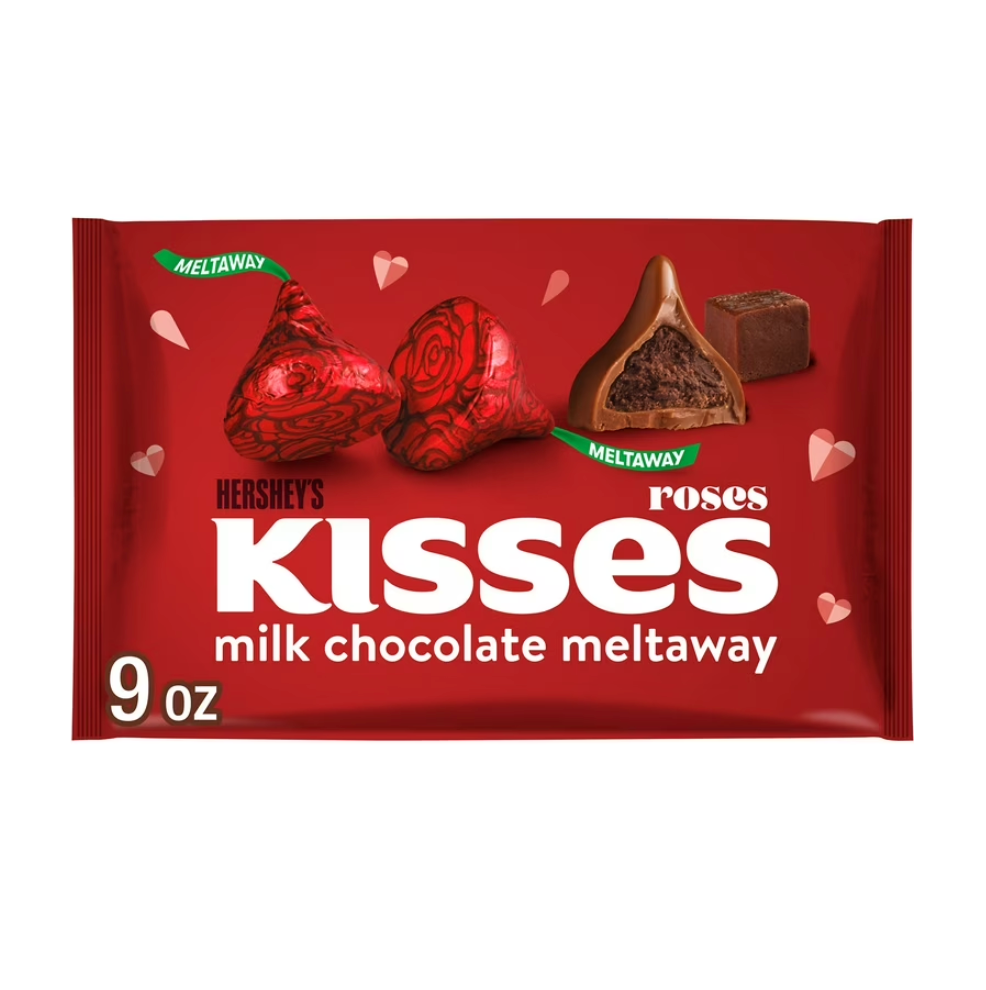 Hersheys Roses Kisses Milk Chocolate Meltawey