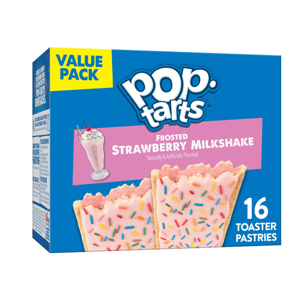 Pop Tarts Frosted Strawberry Milkshake 16 Pack