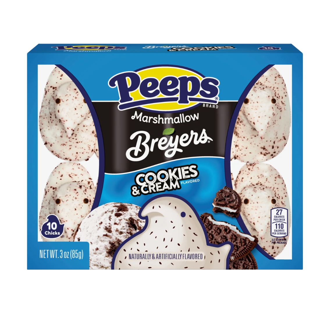 Peeps Breyers Cookies & Cream 10 Chicks