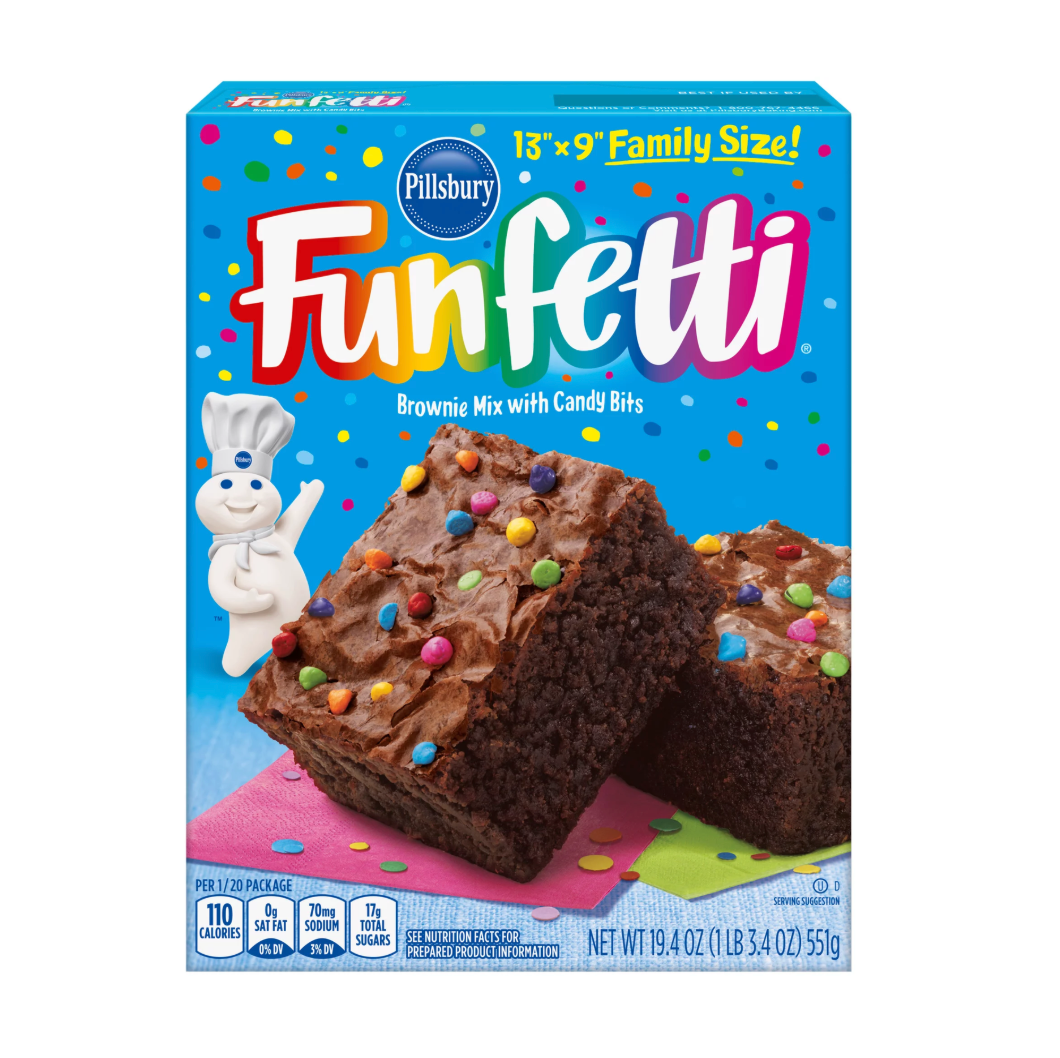 Funfetti Brownie Mix with Candy Bits