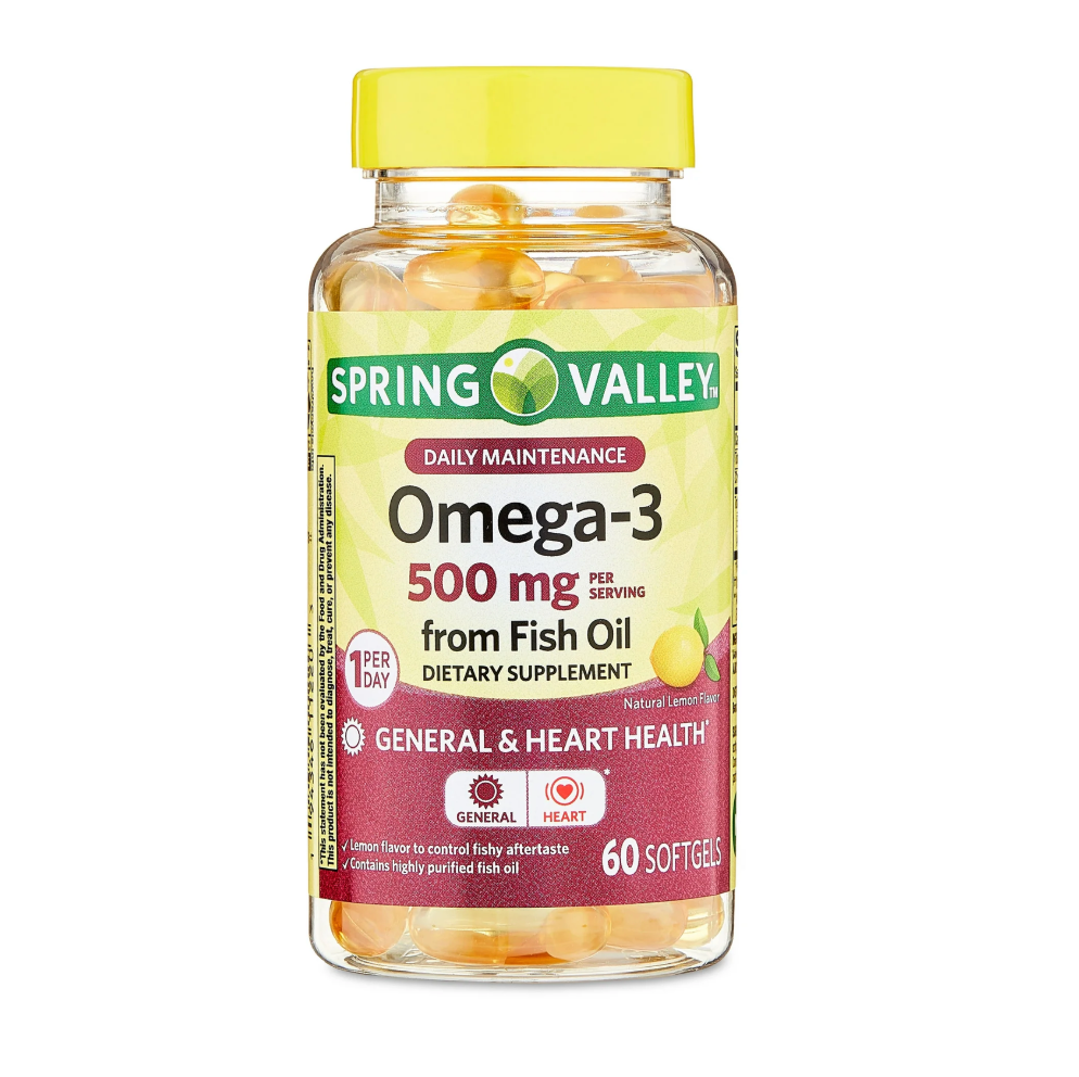 Spring Valley Omega-3 500mg 60 Softgels