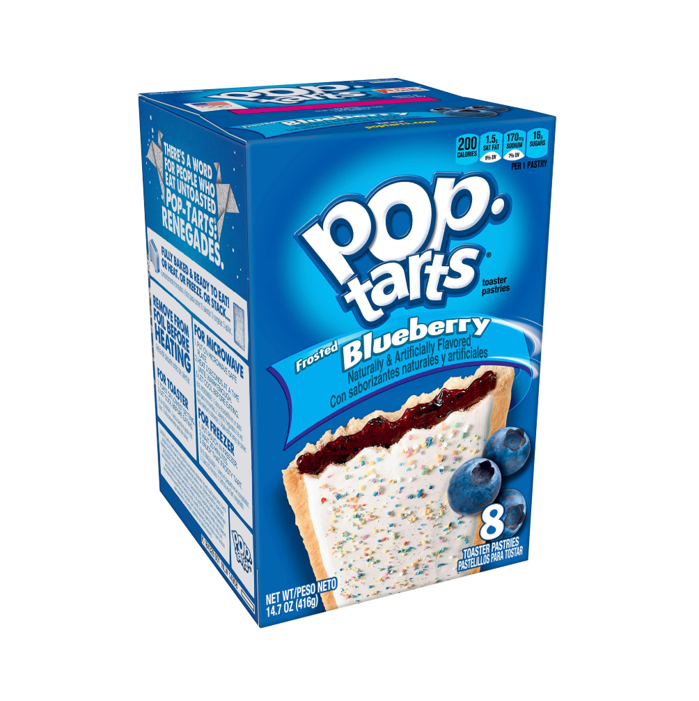 PopTarts Frosted Blueberry 8 Pack