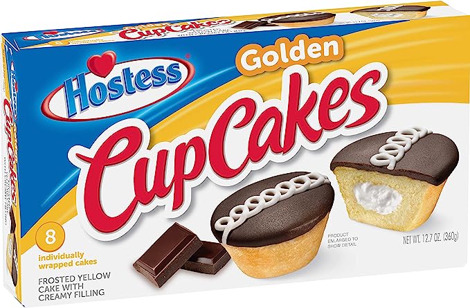 Hostess Golden Cupcakes