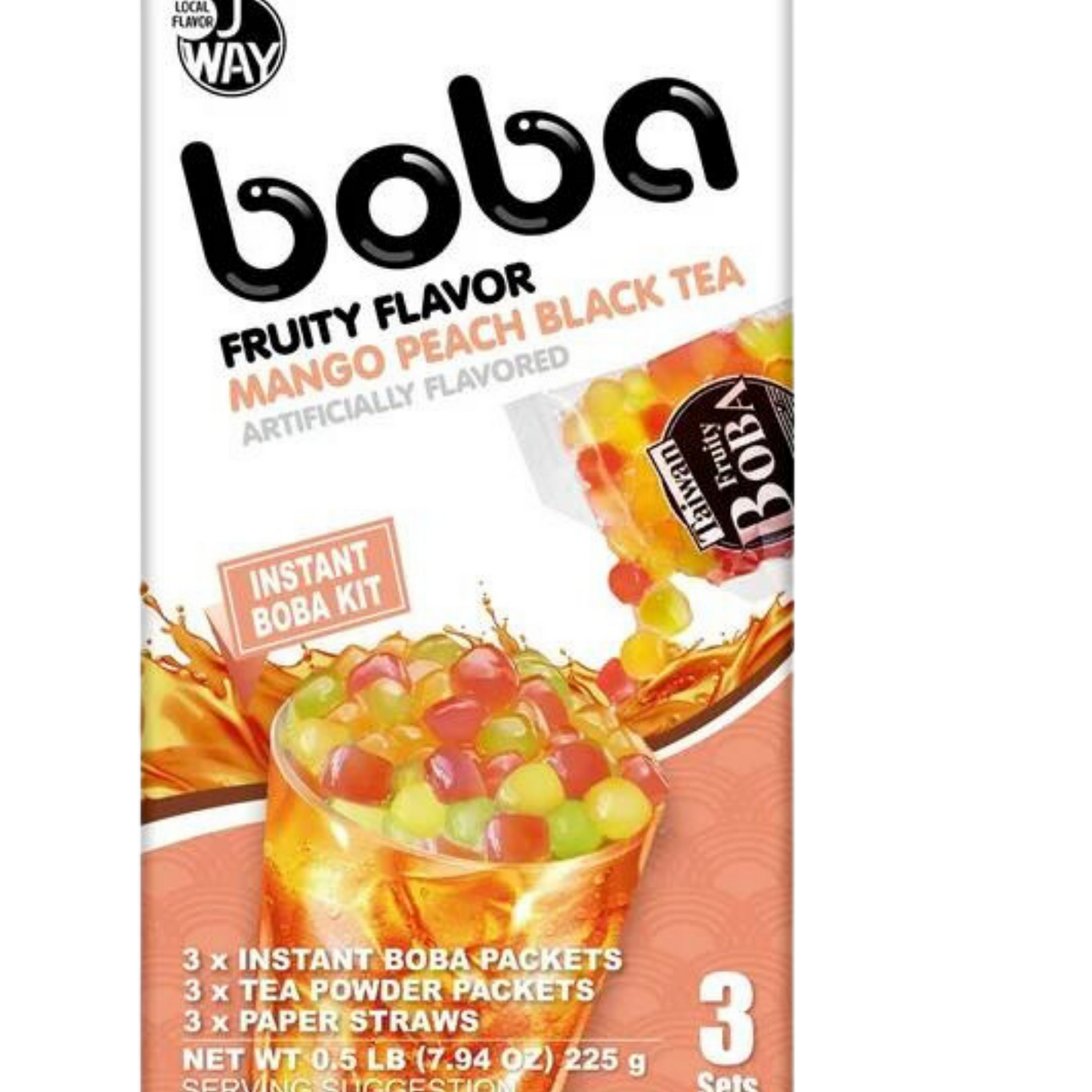 Instant Boba Mango Peach Black Tea
