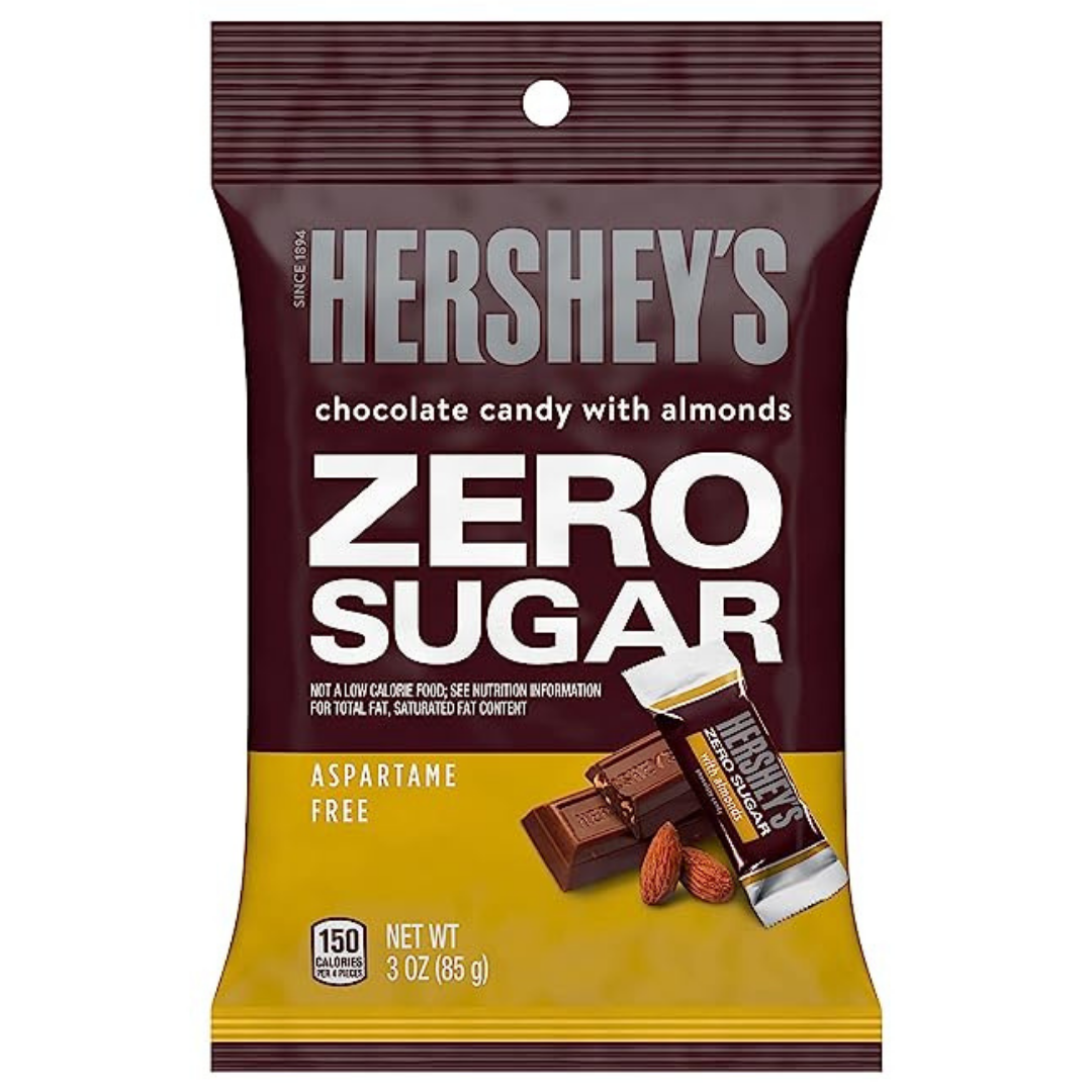Hersheys Zero Sugar With Almonds Mediano