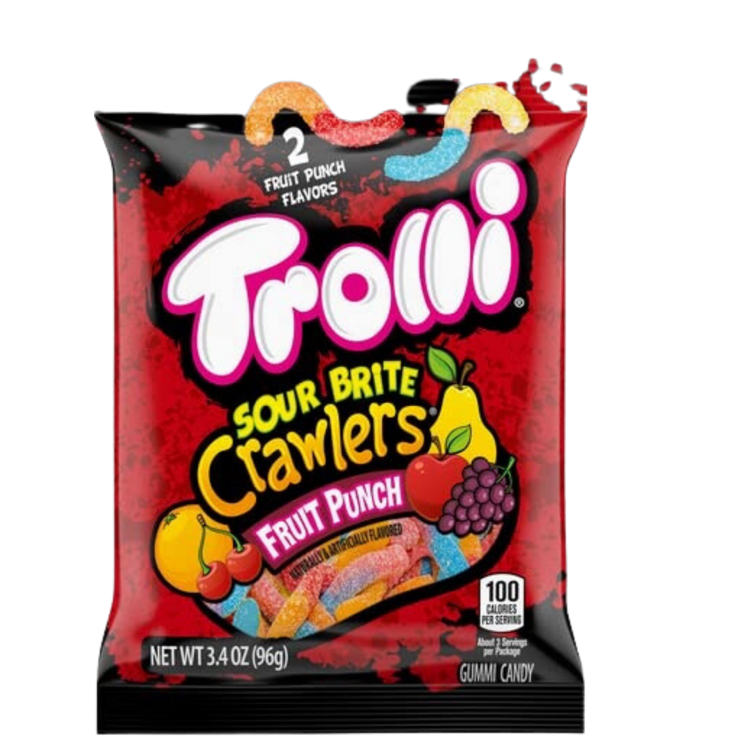 Trolli Sour Brite Crawlers Fruit Punch