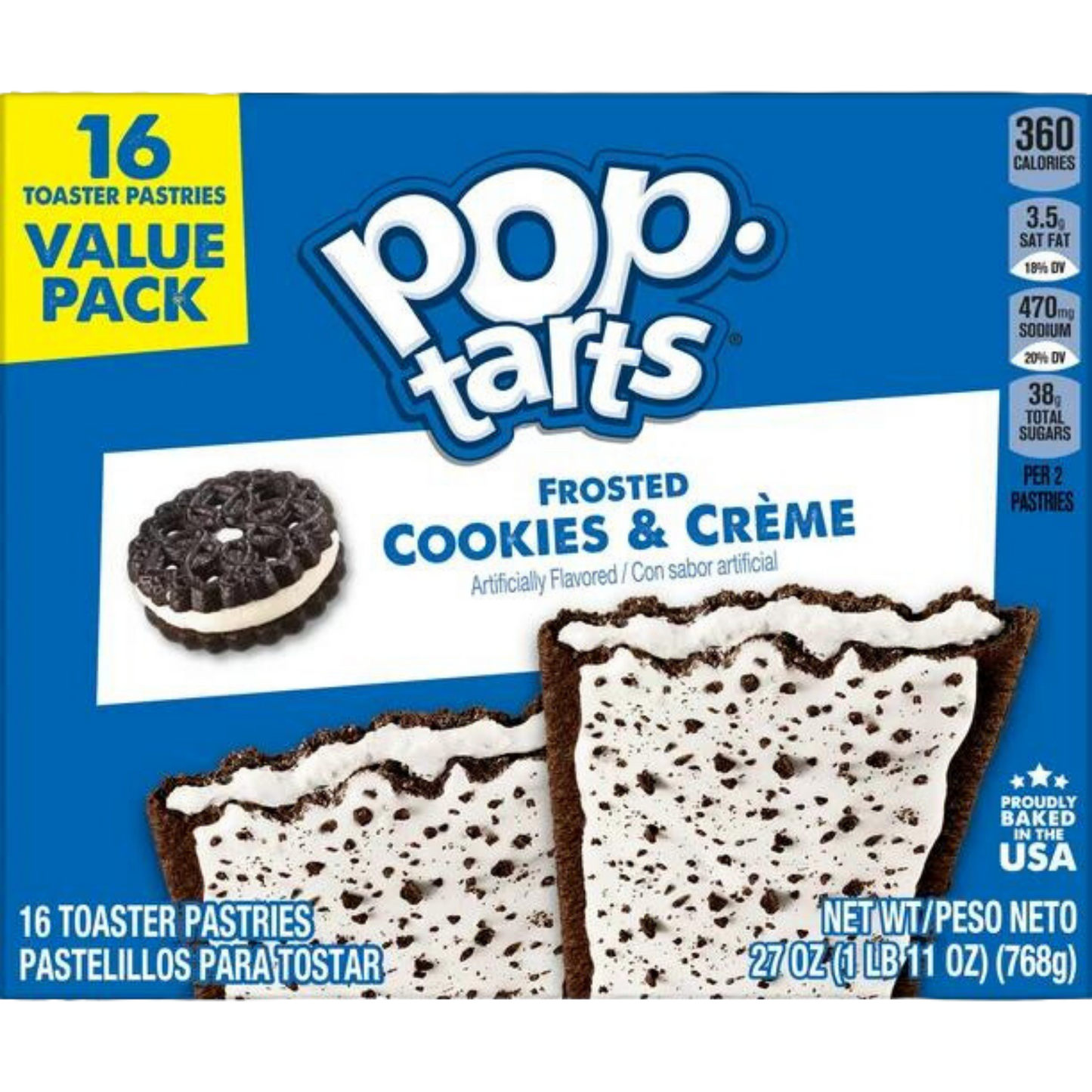 Pop Tarts Frosted Cookies & Creme