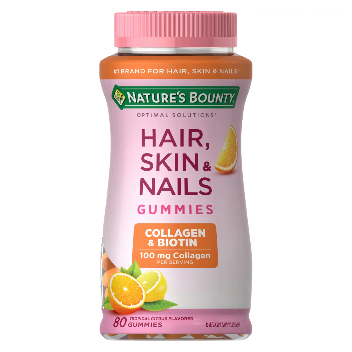 Natures Bounty Hair, Skin & Nails Collagen & Biotin 80 Gummies