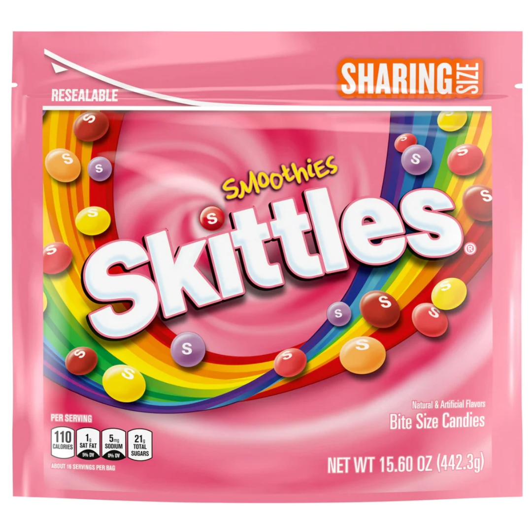Skittles Smoothies Sharing Size