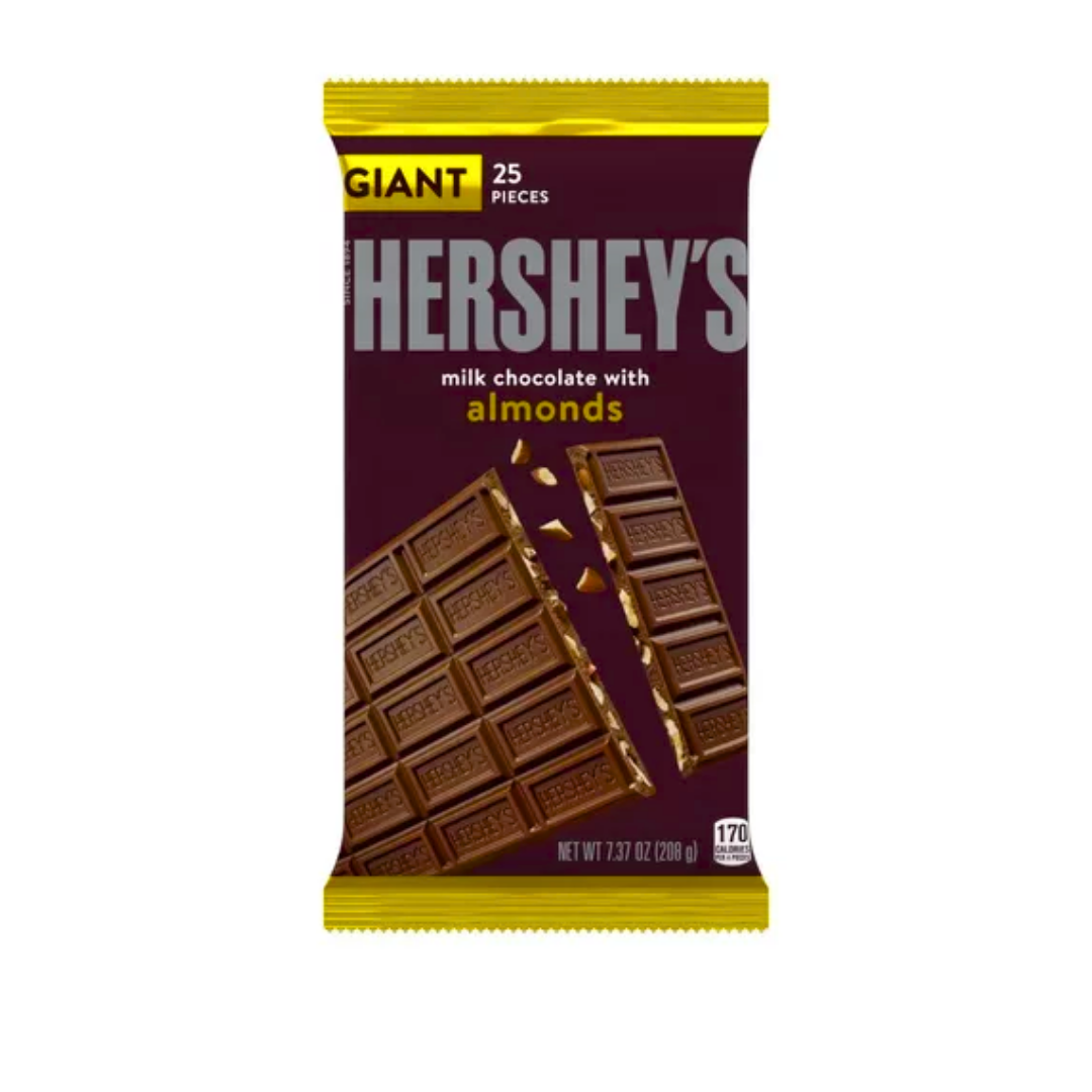 Barra Gigante Hersheys Milk Chocolate with Almonds