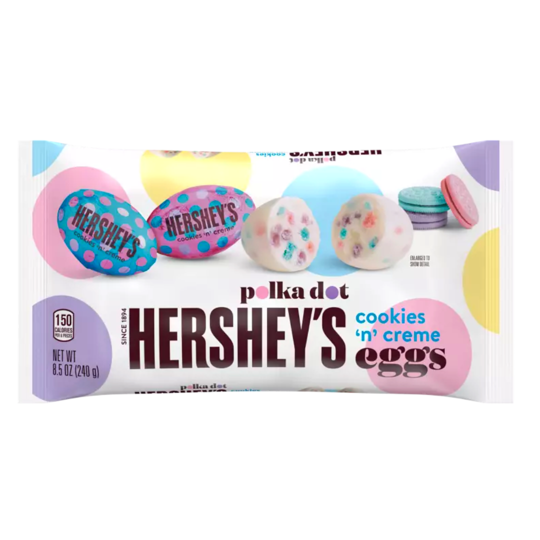 Hersheys Eggs Polka Dot Cookies n Cream