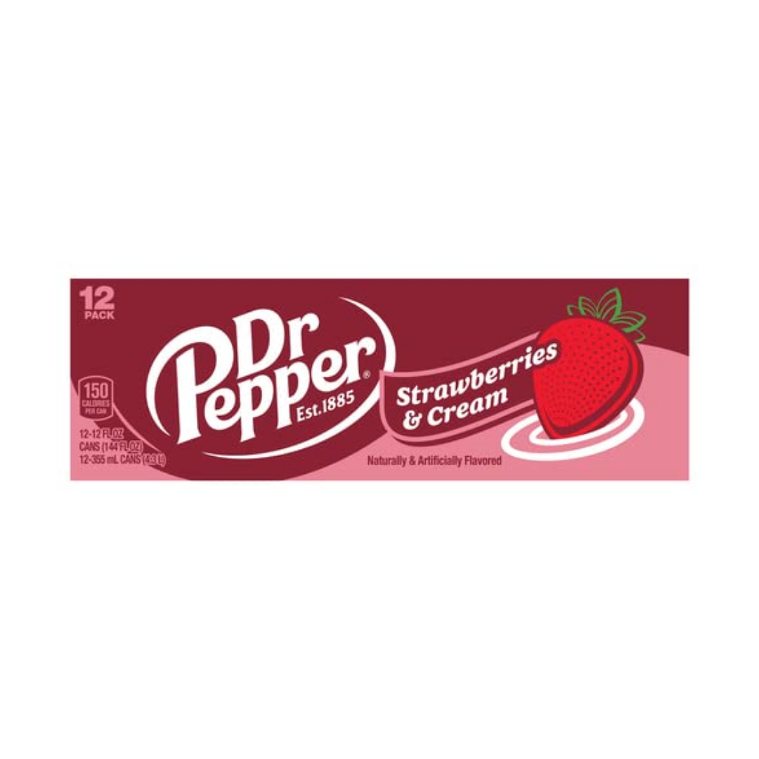 Dr Pepper Strawberries & Cream 12 Pack