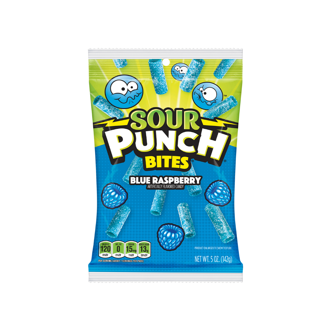 Sour Punch Bites Blue Raspberry Medianos