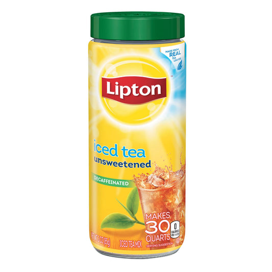 Lipton Iced Tea Decaffeinated Unsweetened 30 Quartz