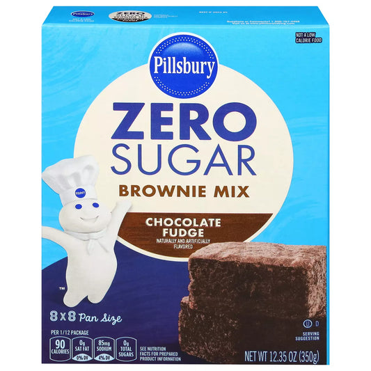 Pillsbury Zero Sugar Brownie Mix Chocolate Fudge