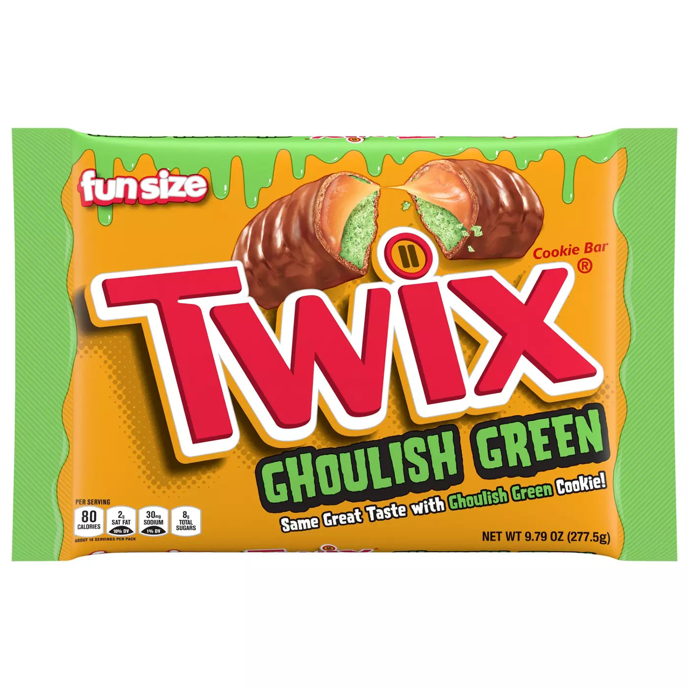 Twix Ghoulish Green Fun Size