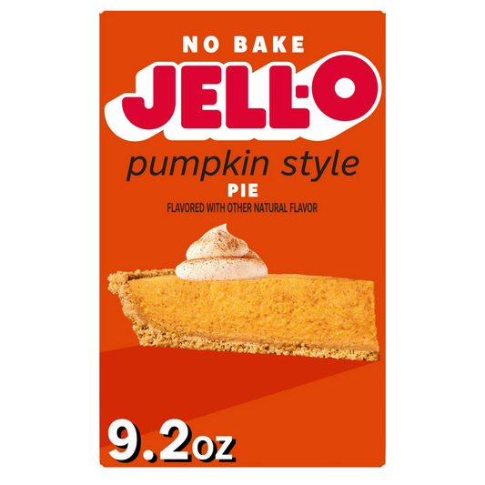 No Bake Jell-O Pumpkin Style Pie