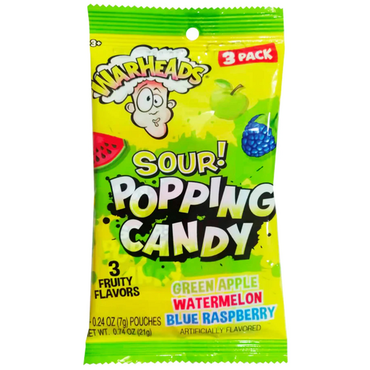 Warheads Sour Popping Candy 4 Pack
