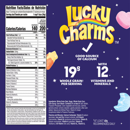 Lucky Charms K-Pop Demon Hunters - Family Size - 527g - Peach Mango