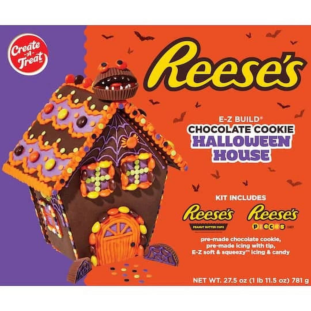 Reese's Chocolate Halloween House Cookie Kit