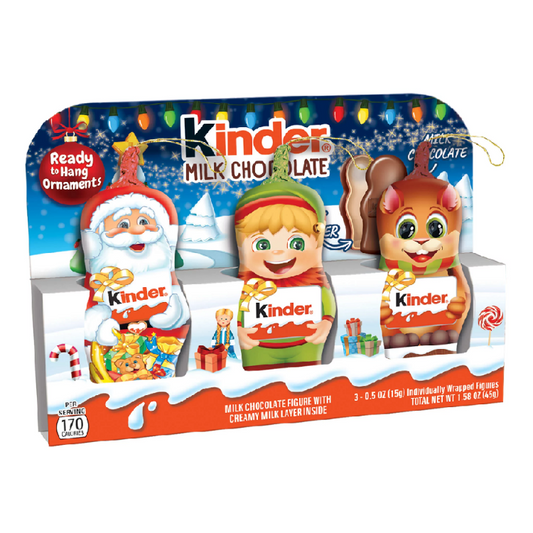 Kinder Ornaments 3 Pack