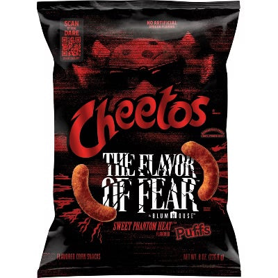 Cheetos The Flavor Of Fear, Sweet Potato Heat Puff