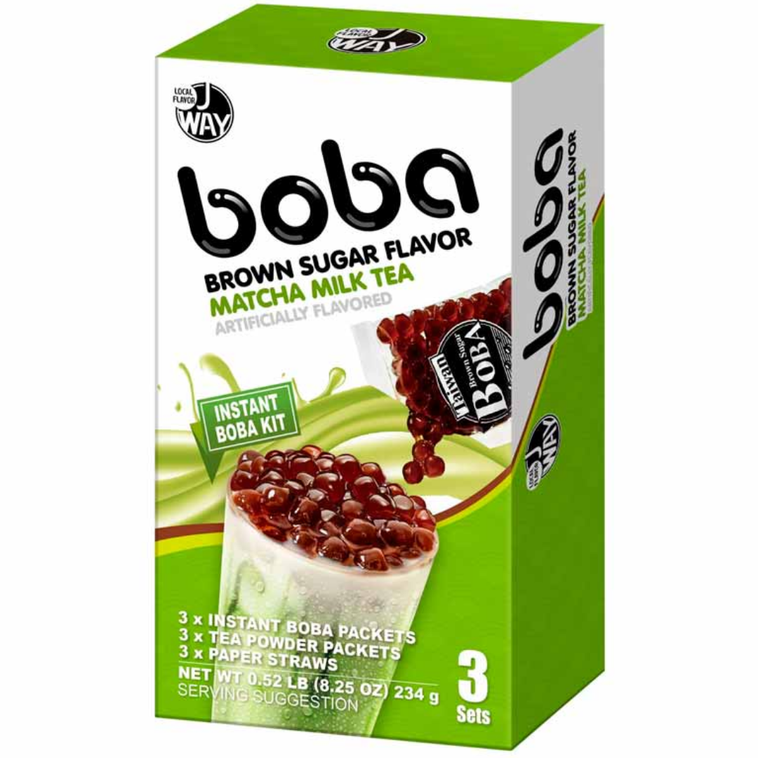 Instant Boba Kit Matcha Milk Tea