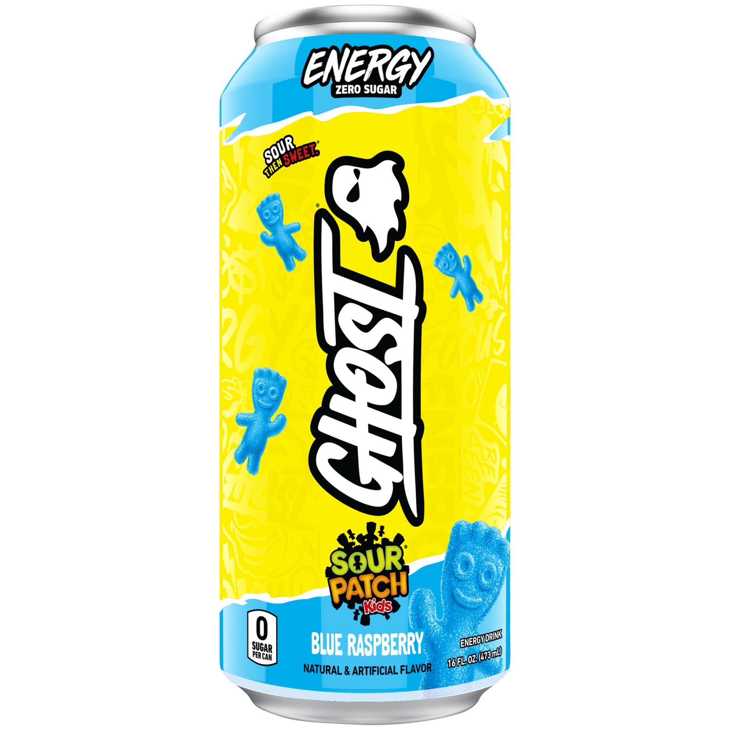 Ghost Warheads Blue Raspberry Zero Sugar Energy Drink