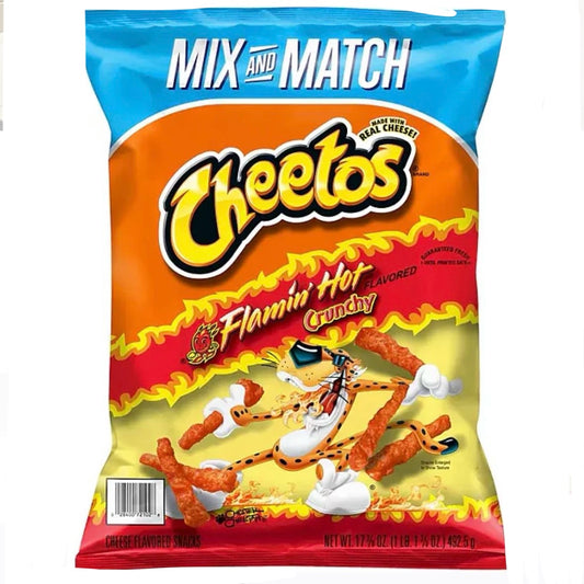 Cheetos Flamin Hot Crunchy Mix and Match 492g