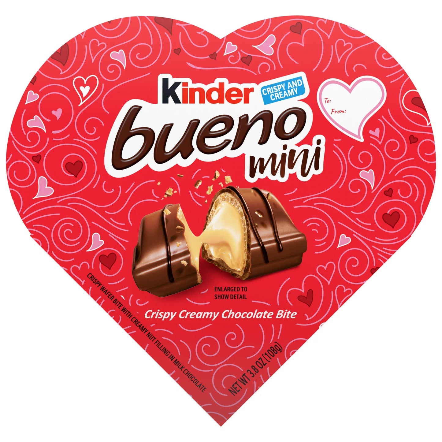 Kinder Bueno Mini Caja De Corazón 20 Pzas