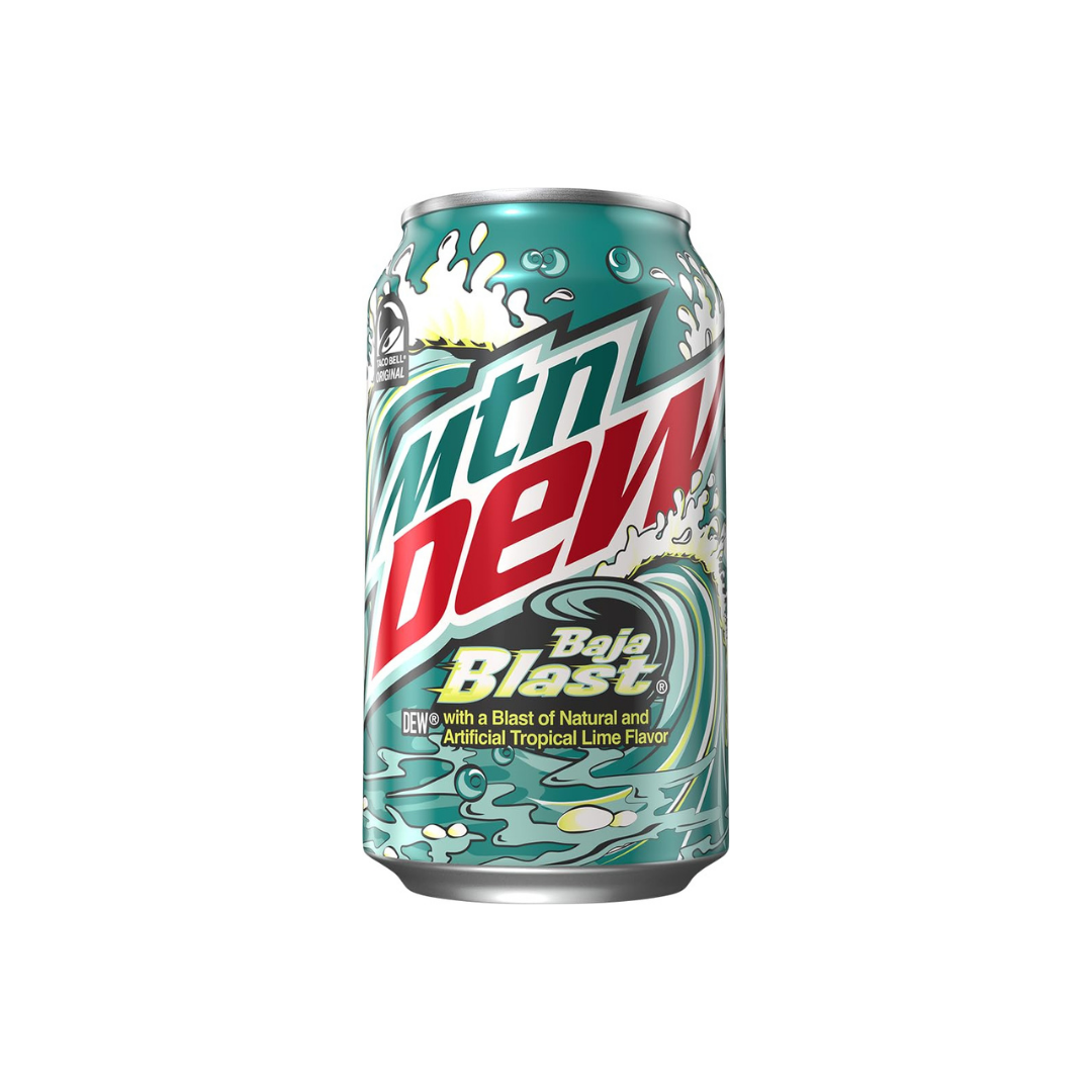 Mtn Dew Baja Blast Lata Individual