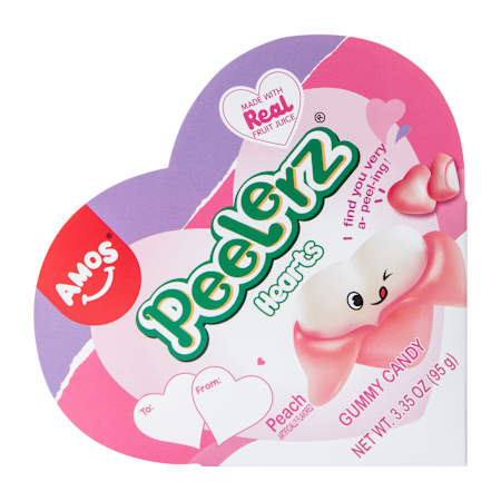 Peelerz Hearts Raspberry Valentines Cajita