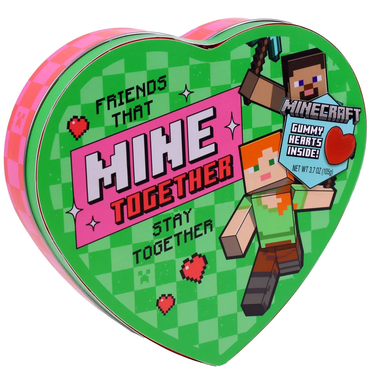 Minecraft Cajita De Corazón Gummy Inside