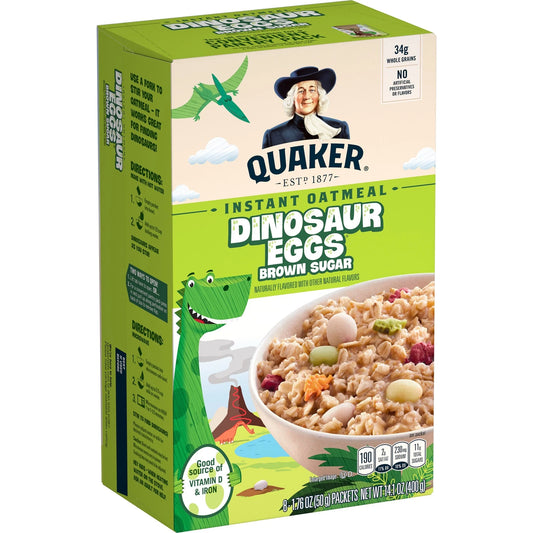 Quaker Instant Oatmeal Dinosaur Eggs