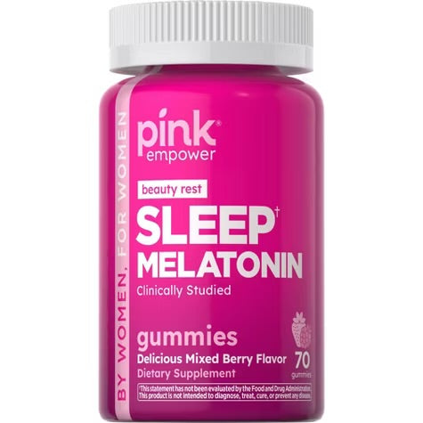 Sleep Melatonin Pink Empower 70 Gummies